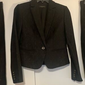 Ann Taylor black on black lace blazer